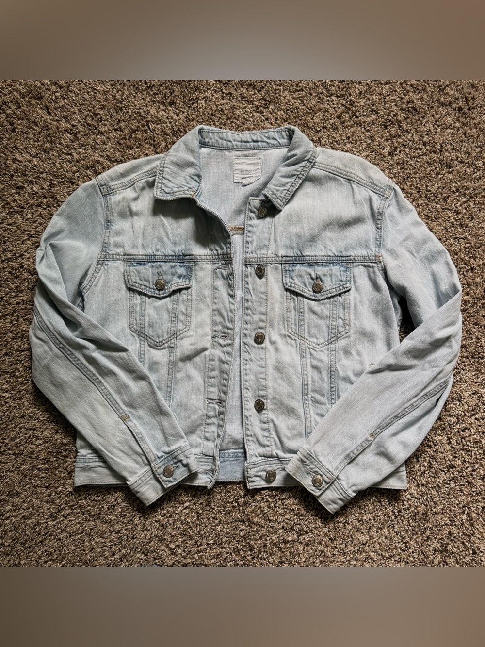 American Eagle Light Wash Denim Jacket